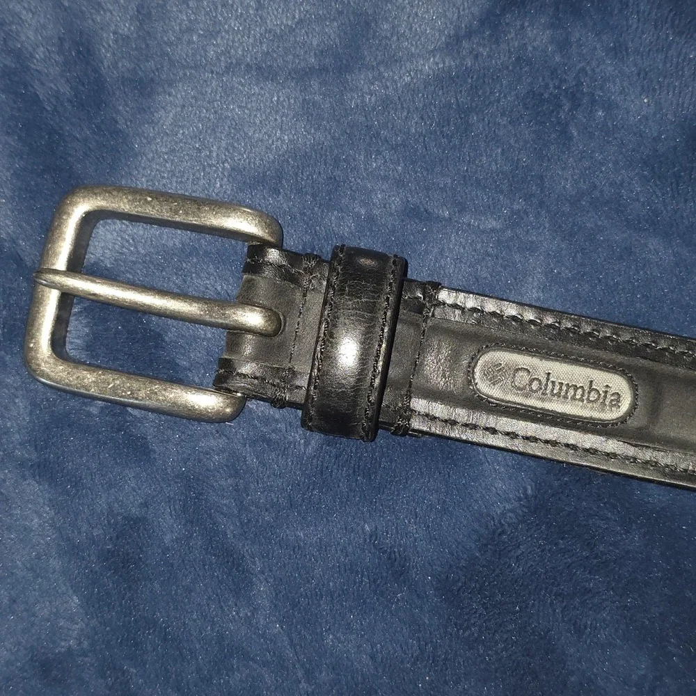 Columbia Sportswear Mens Black Genuine Leather Belt Size‎ 36 Waist